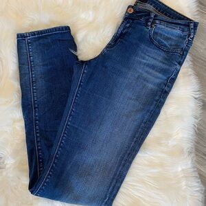 Scotch & Soda Straight Leg Jeans in Dark Blue Wash